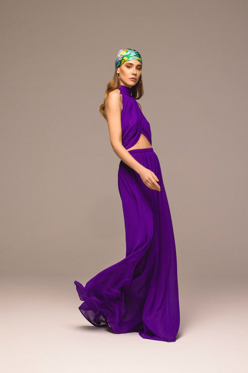 Gonna Lunga in chiffon Vicky