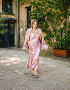 Abito in raso Claire - Barbie Edition