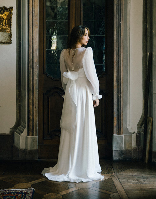 Blusa in organza Eleonor