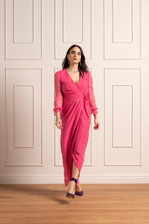 Alma wrap dress