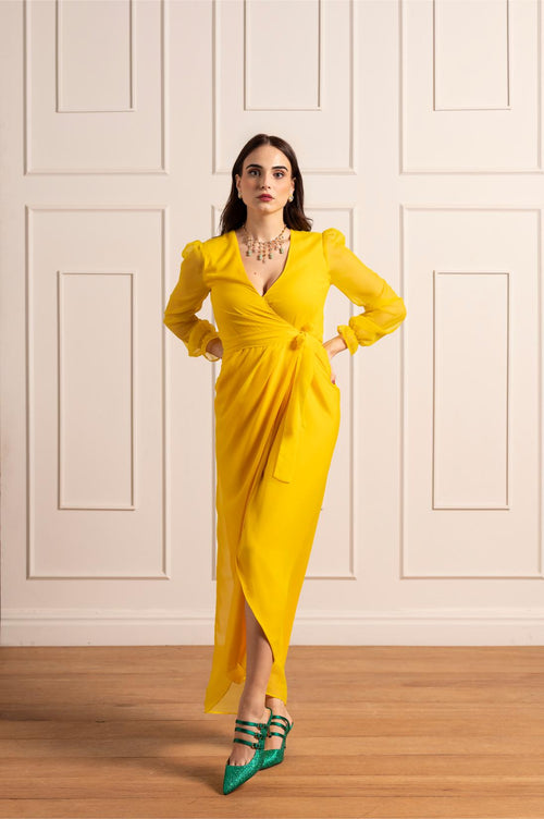Alma wrap dress