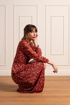 Abito Alma stampa rossa - Capsule Dolce Vita