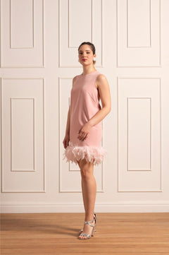 Abito con piume Jackie