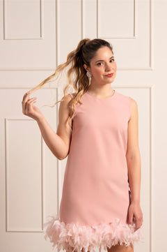 Abito con piume Jackie