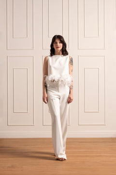 Kendal top with feathers