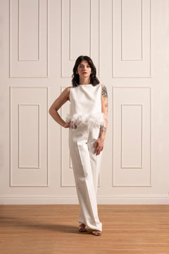 Kendal top with feathers