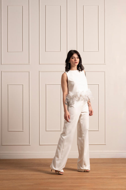 Kendal top with feathers