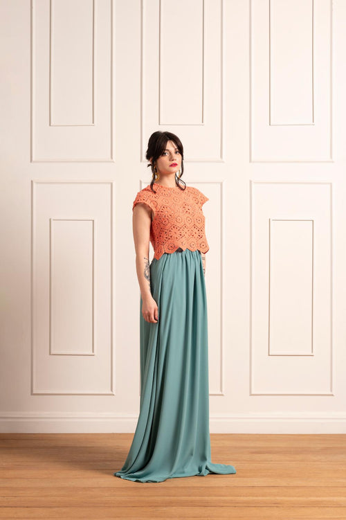 Gonna Lunga in chiffon Vicky