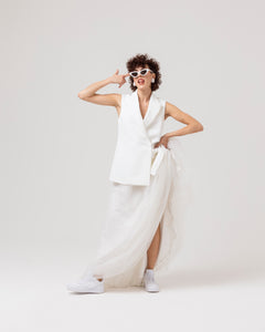 Giacca Sissy con maniche staccabili in pizzo