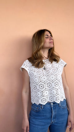 Top in macramè Valerie
