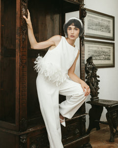 Kendal top with feathers