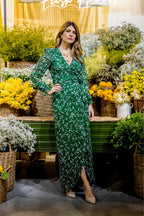 Abito Alma stampa verde - Capsule Dolce Vita