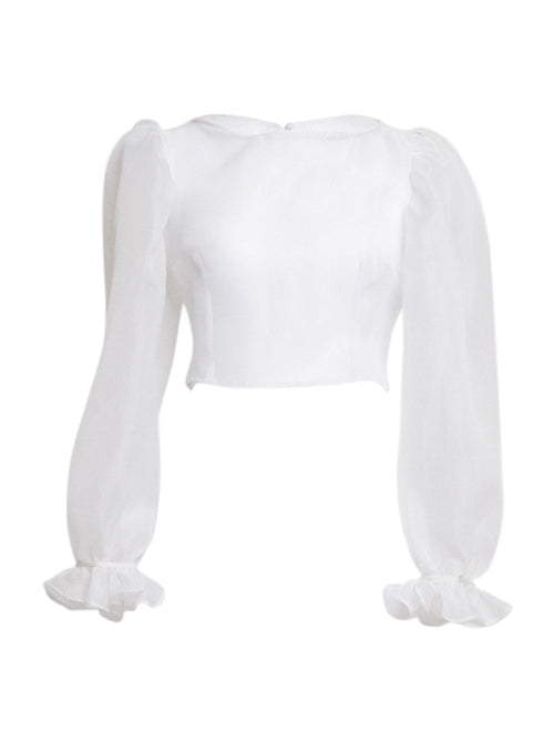 Blusa in organza Eleonor
