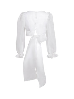 Blusa in organza Eleonor