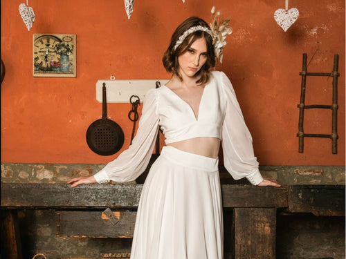 Abito boho chic elodie brides
