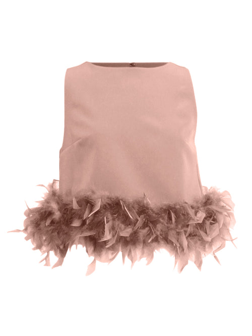 Kendal top with feathers