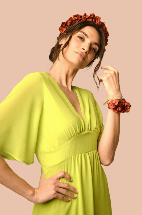 Abito Adele in Chiffon Acid