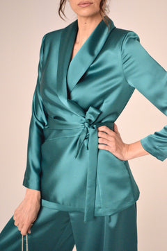 Blazer Miranda  in Satin Verde