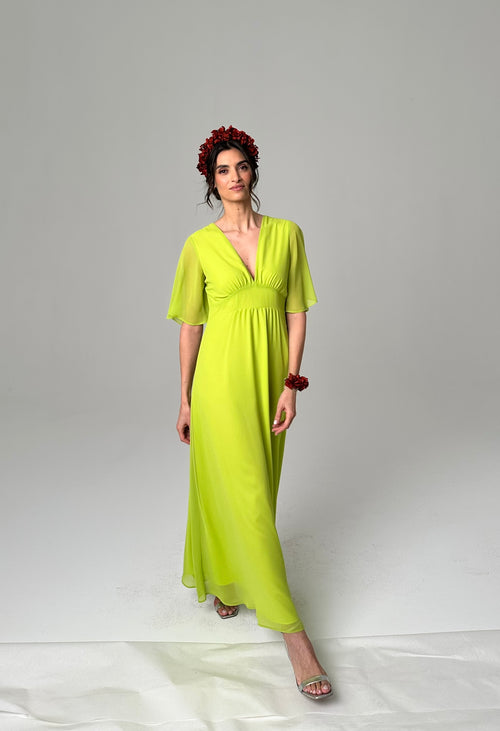 Abito Adele in Chiffon Acid